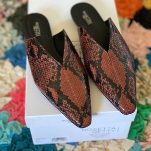 New with box Rosetta Getty Split slides mules size 37